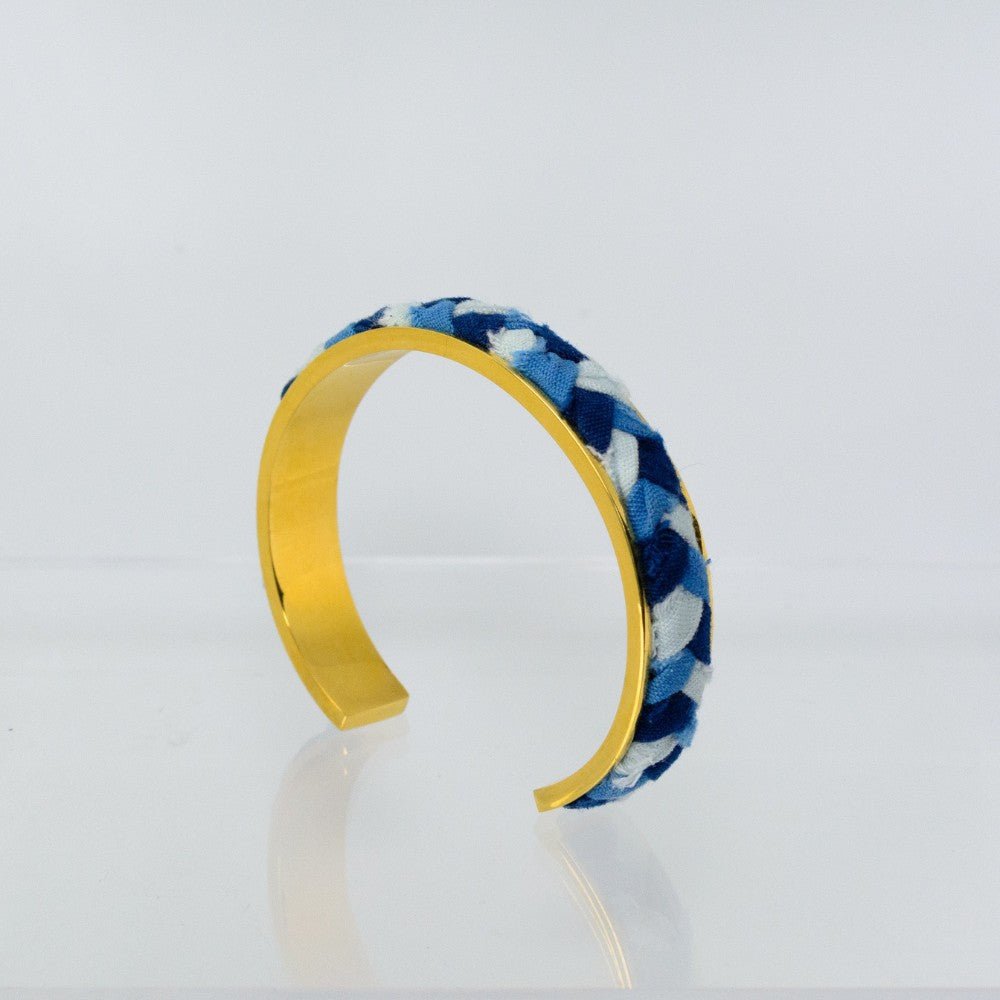 Handmade Blue-Dyed Bracelet With Bracelet - Handmade