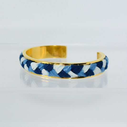 Handmade Blue-Dyed Bracelet With Bracelet - Handmade