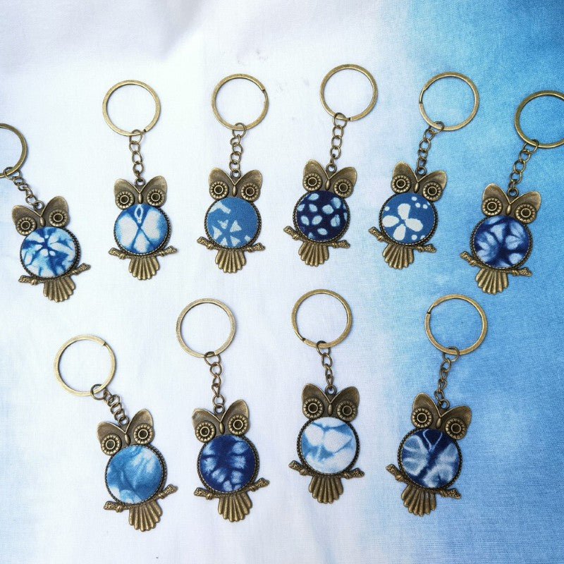 Handmade Miao Batik Keychains With Keychains - Handmade