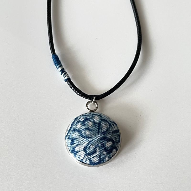 Handmade Miao Batik Necklace With A Necklace - Handmade