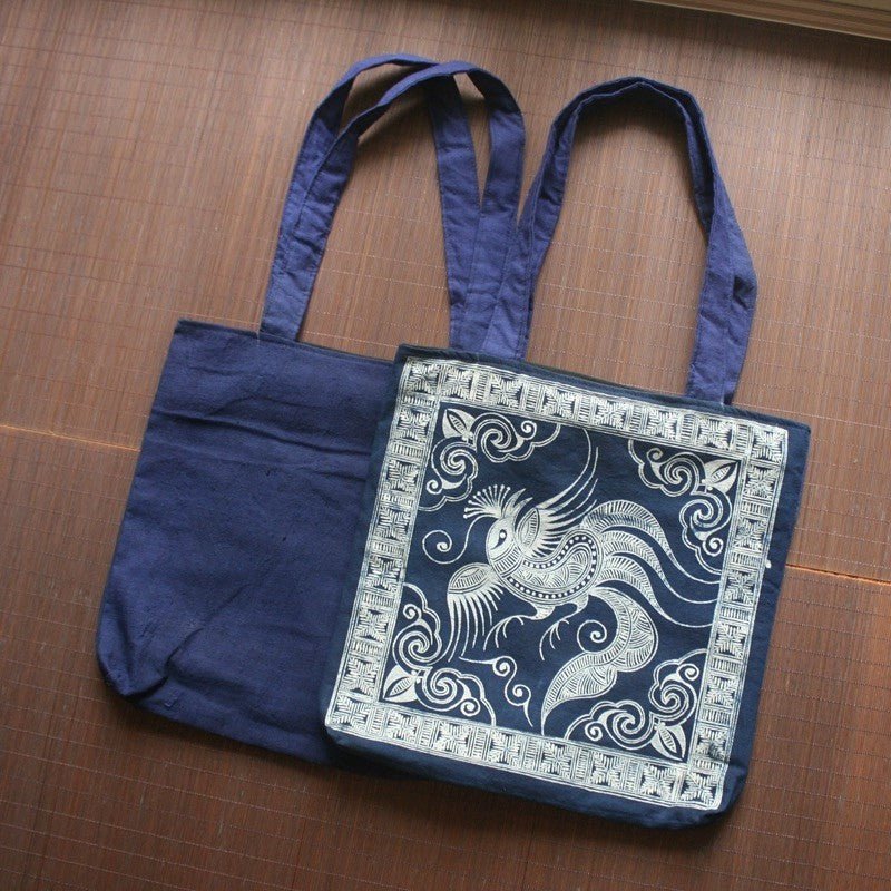 Handmade Miao Batik Shoulder Bag With bag - Handmade