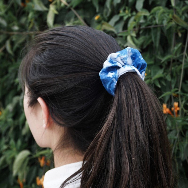 Handmade Tie-Dye Scrunchies With Hair Ties - Handmade