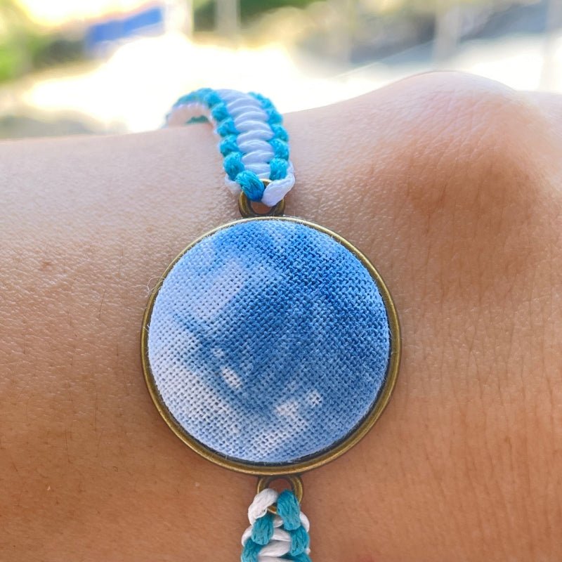 Handmade Tie-Dye Woven Bracelet With Bracelet - Handmade