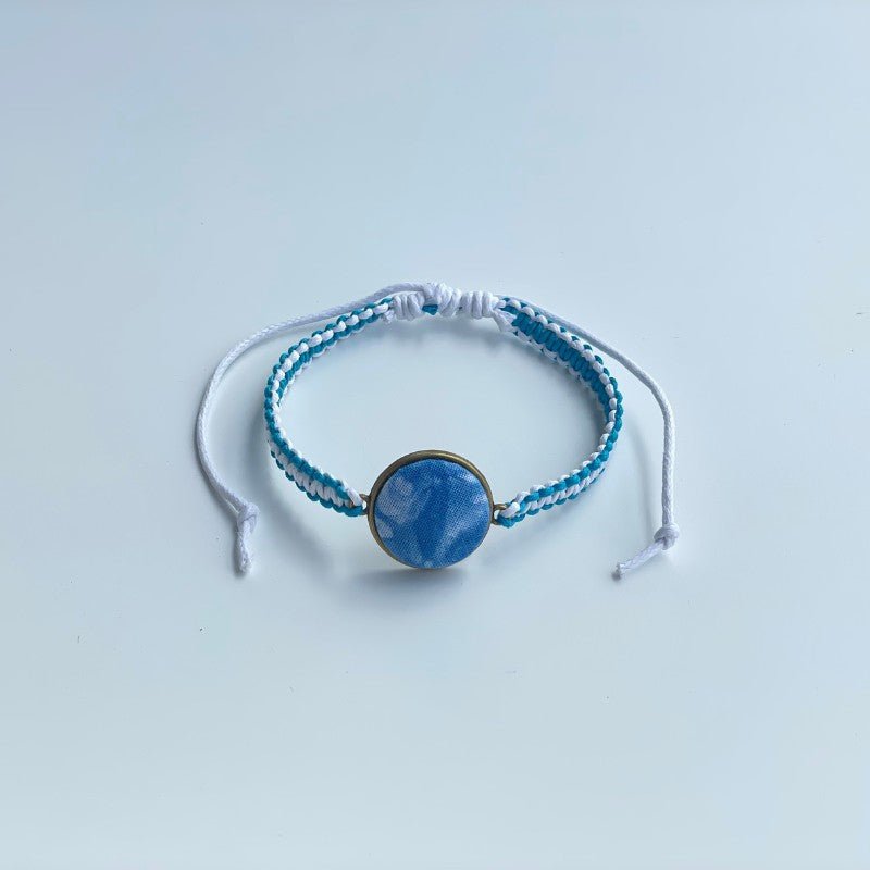 Handmade Tie-Dye Woven Bracelet With Bracelet - Handmade