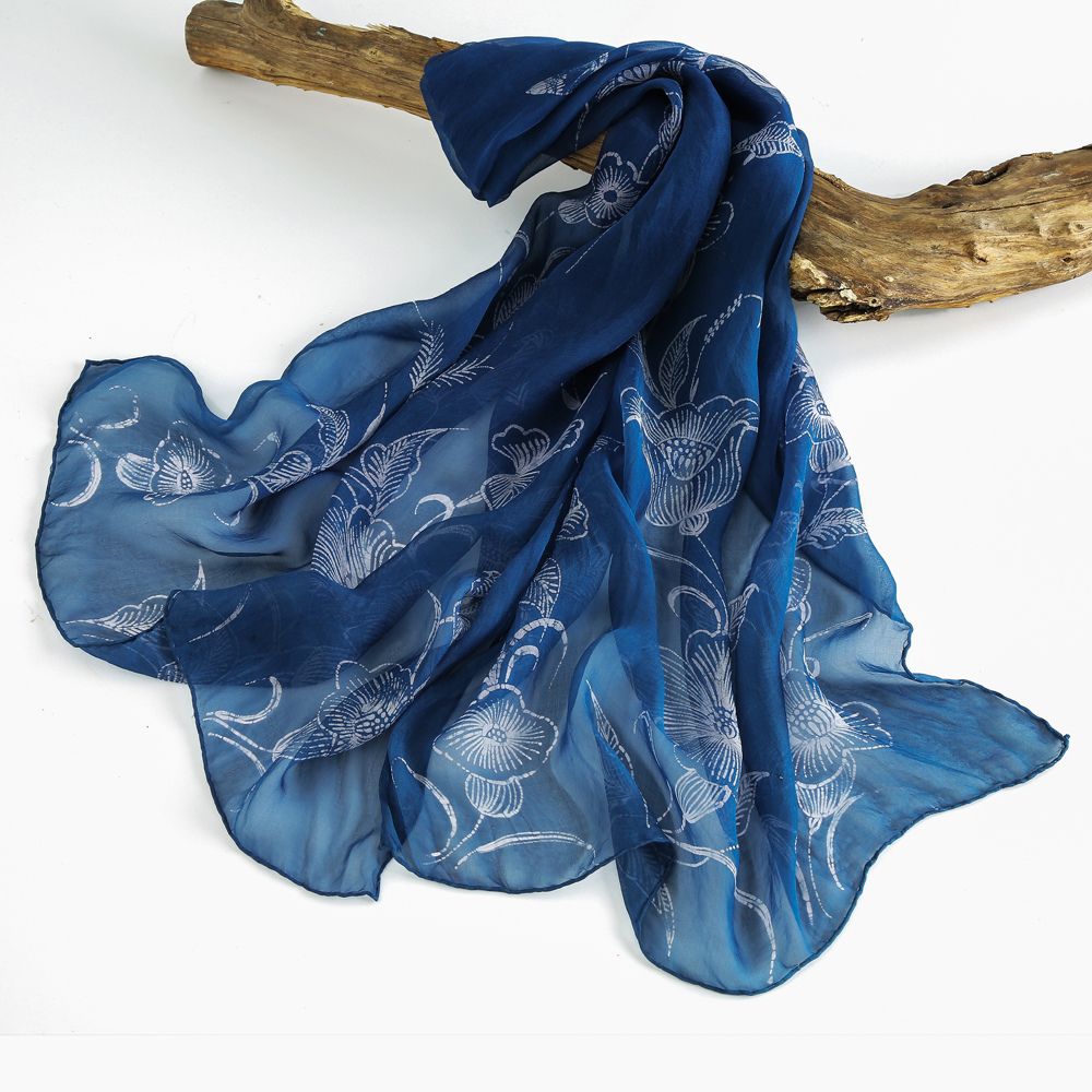 Miao Batik Silk Scarf - Runystore