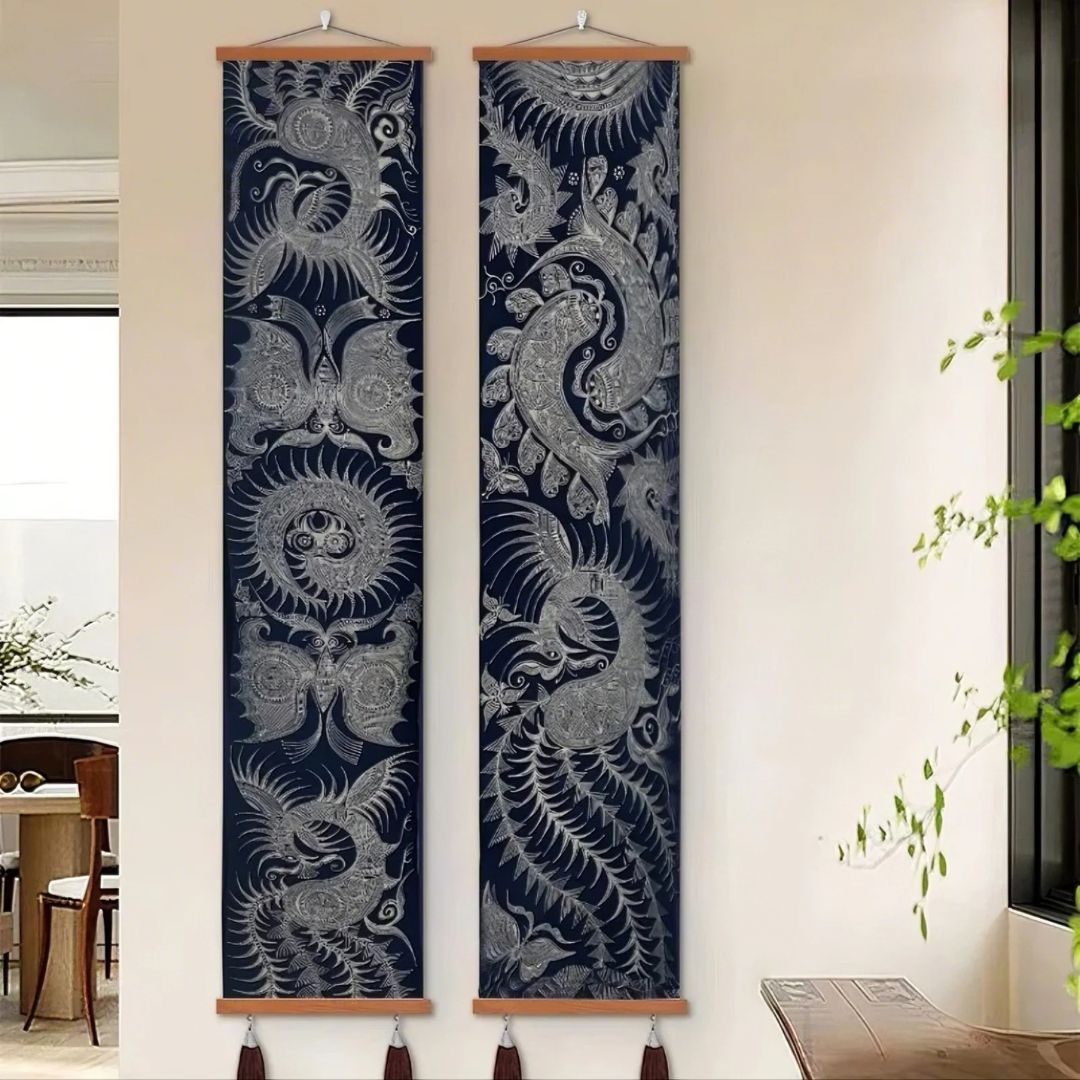 Miao Batik Table Runner With Table runner - Handmade